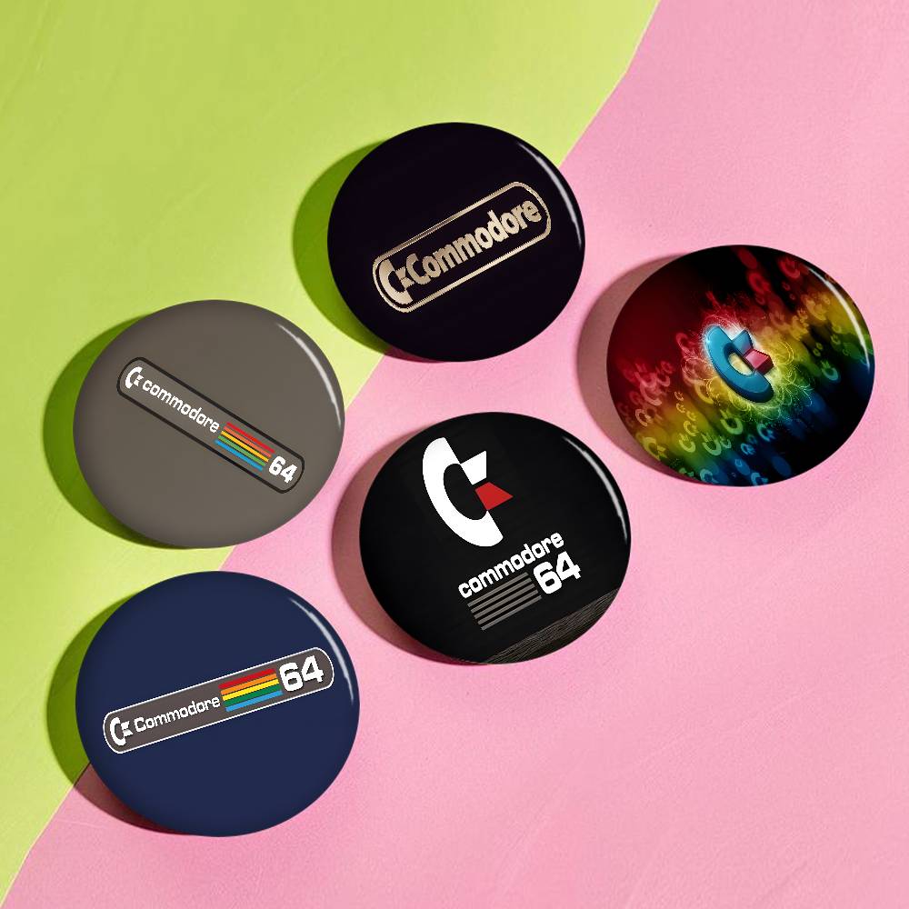 Tech Accessories Backpack - C-Commodore-64 Retro-Tech Anime Button Pin Handmade