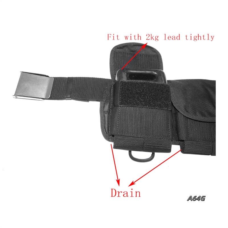 Tech Diving Accessories - Adjustable Scuba Diving Weight Belt Quick