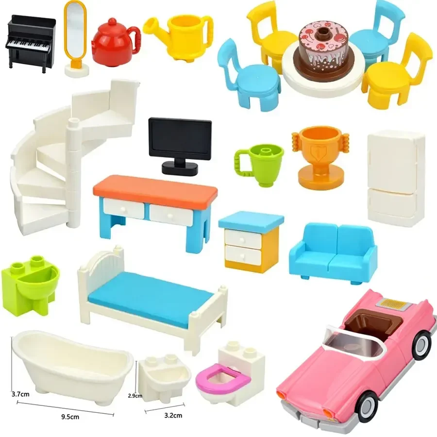 Tech House Accessories - Big Size Building Blocks City Furniture