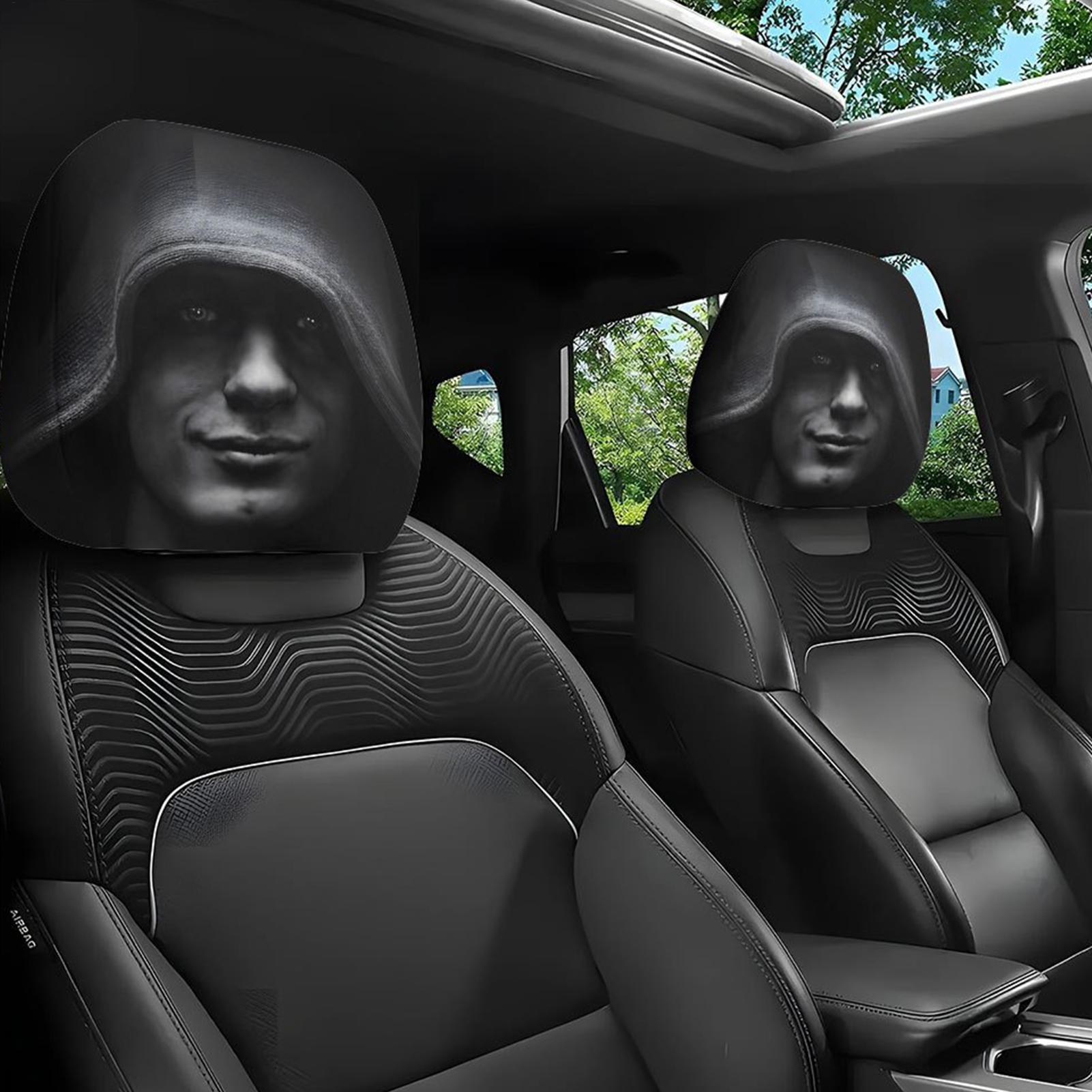 Tech Accessories For Car - Car Headrest Funny Cover Accessories Interior