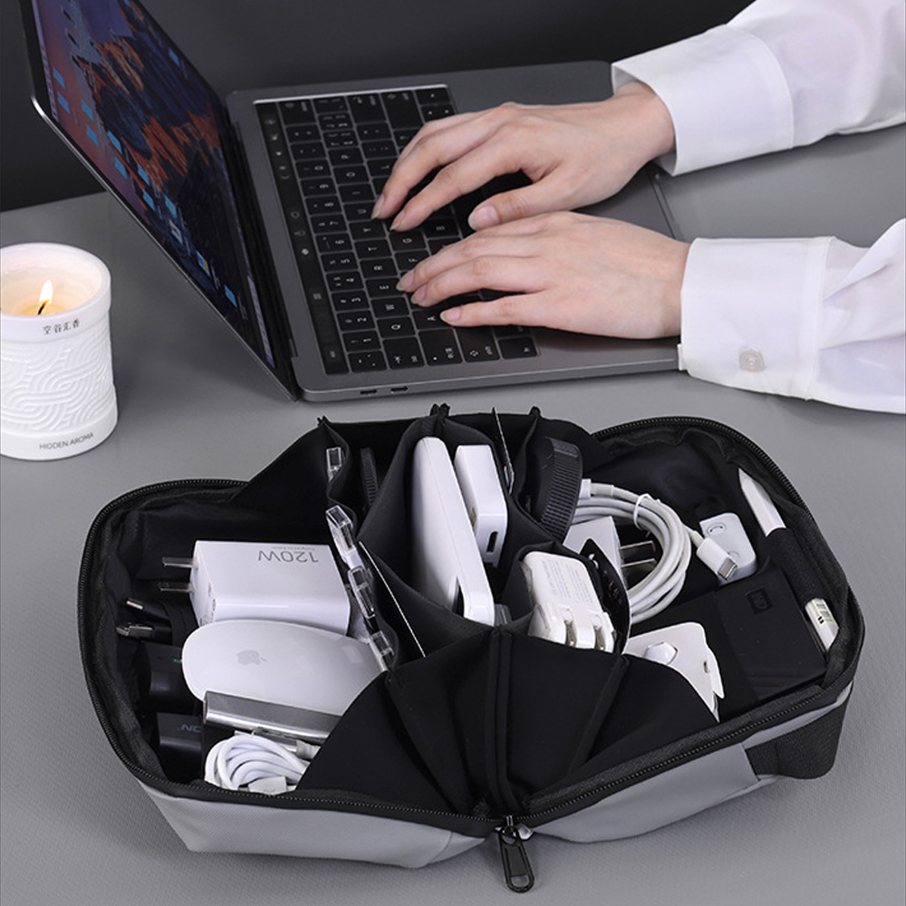 Tech Accessories Organizer Pouch - 1PCS Travel Tech Pouch,Waterproof Cord CaseElectronics