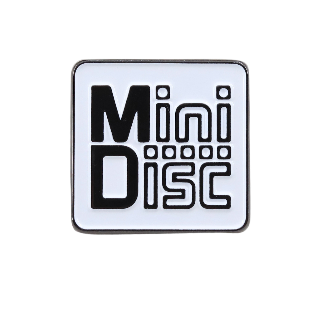 Tech Accessories Backpack - Vintage MiniDisc MD Logo Enamel Pin