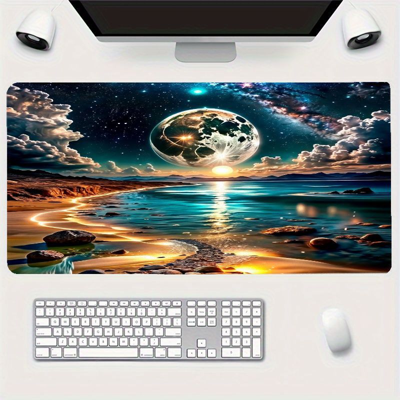 Moto Tech Accessories & Workshop - Brand Large Colorful Mouse Pad Dreamy