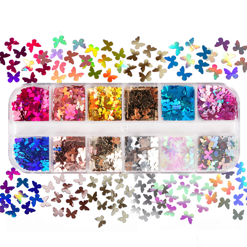 Tech Accessories & Gadgets - Mix Color Fluorescent Butterfly Glitter Eyelash
