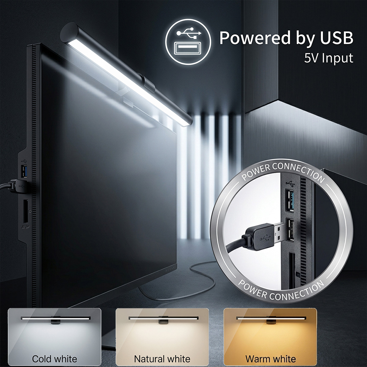 USB Powered LED Computer Scree - огляд і ціна Monitor Light Bar