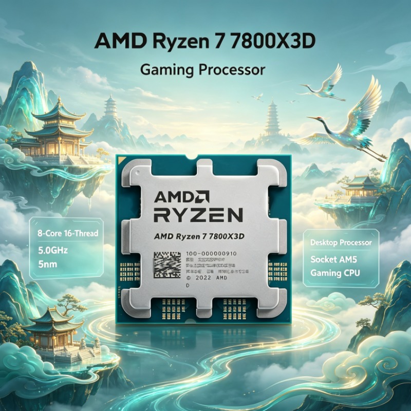 AMD Ryzen 7 R7 7800X3D CPU 96M - огляд і ціна Amd Cpu Ryzen 7