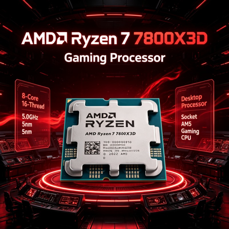 AMD Ryzen 7 R7 7800X3D CPU 96M - огляд і ціна Amd Cpu Ryzen 7