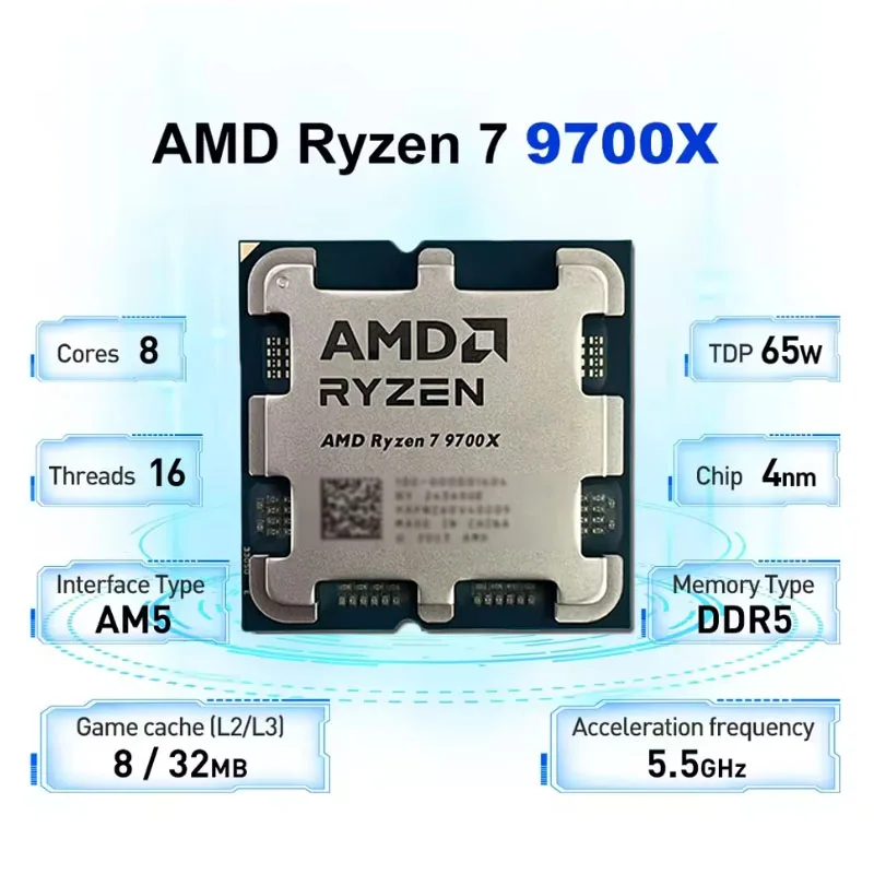 Amd Ryzen 7 9700X Cpu Processo - огляд і ціна Amd Cpu Ryzen 7