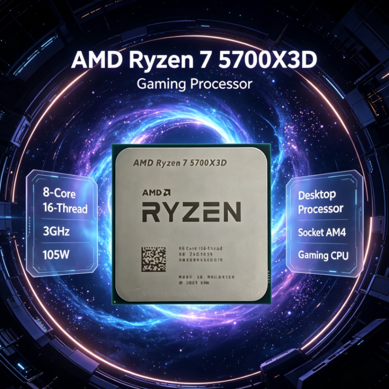 AMD Ryzen 7 5700X3D Desktop CP - огляд і ціна Amd Cpu Ryzen 7