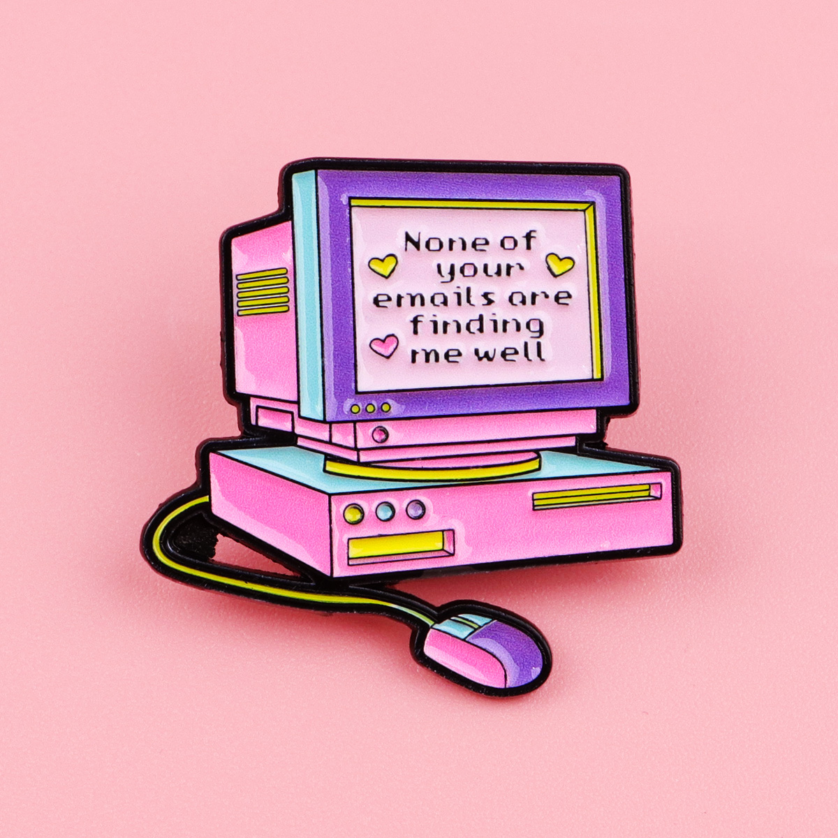 Retro Computer Enamel Pin None - огляд і ціна Tech Accessories Backpack