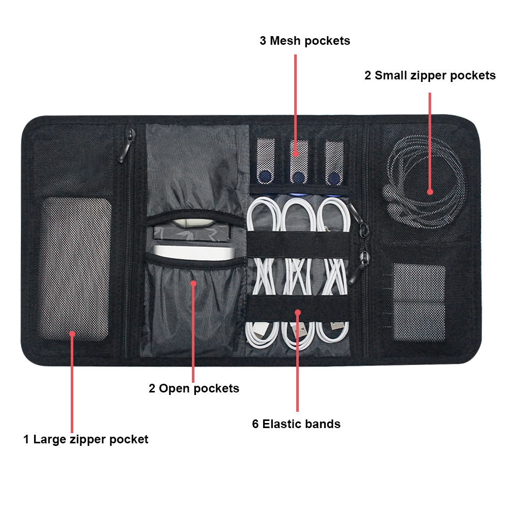 Tech Organizer Bag Cable Stora - огляд і ціна Tech Office Accessories