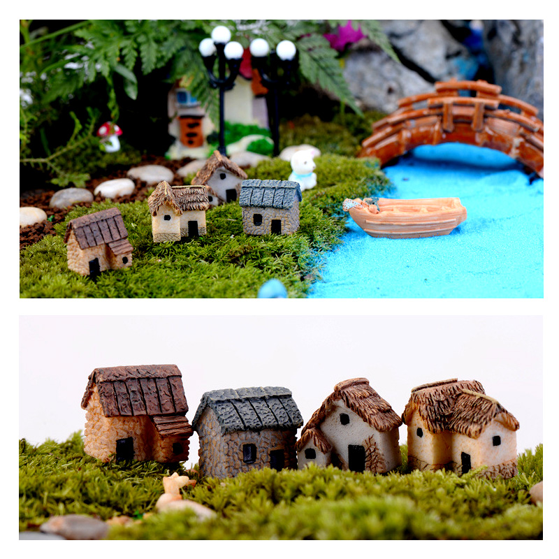 Mini Small House Figurine Resi - огляд і ціна Tech House Accessories