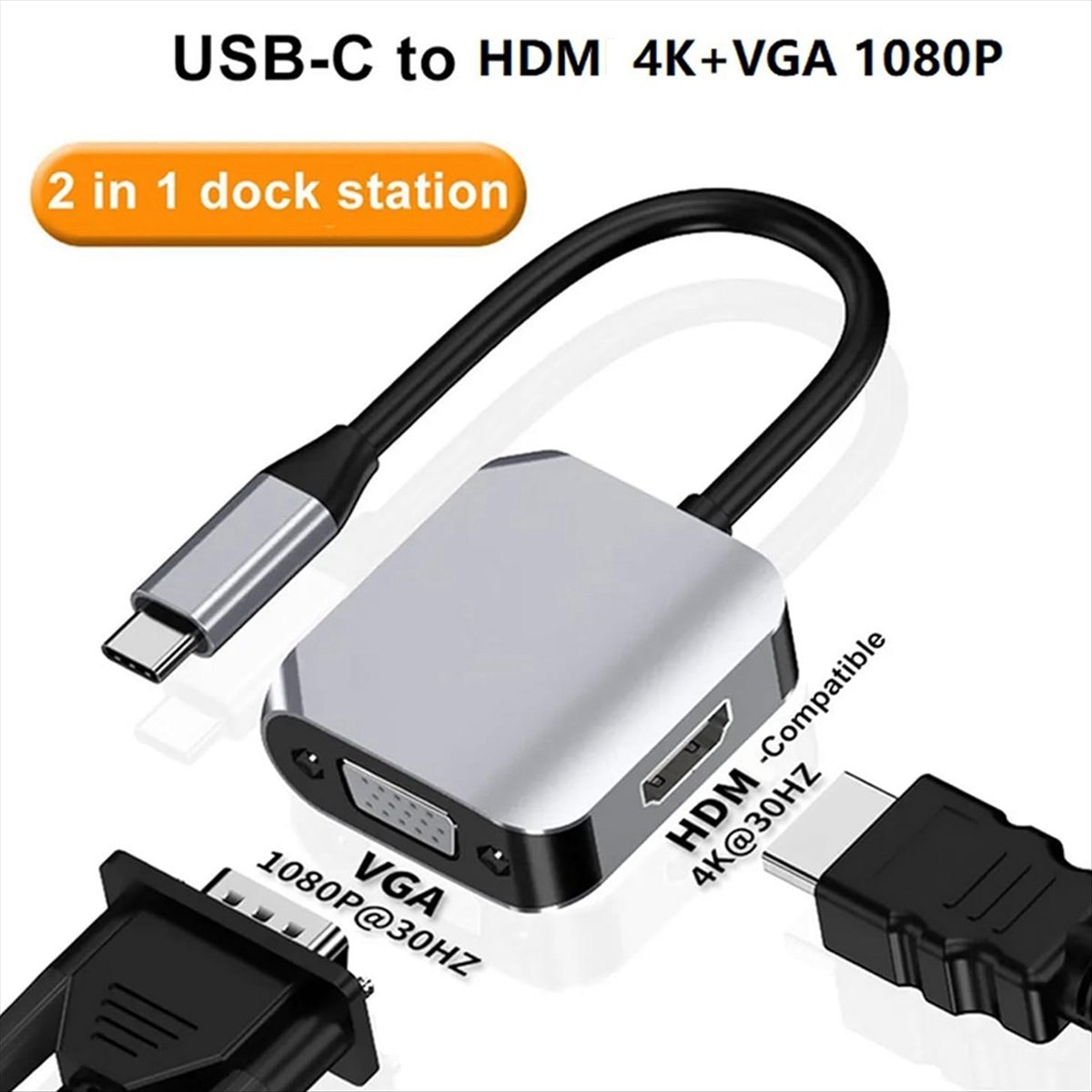 *A14E USB C Docking Station, 2 - огляд і ціна Usb C To Hdmi