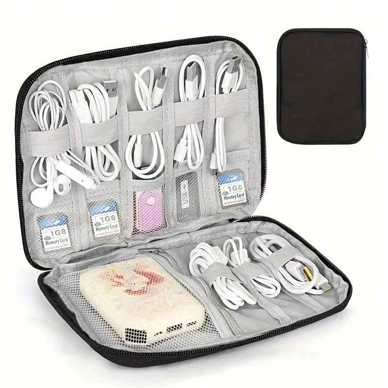 1 Pack Portable Electronic Acc - огляд і ціна Tech Accessories Organizer Pouch