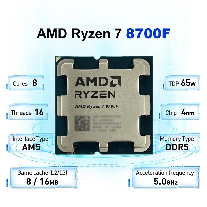 AMD Ryzen 7 8700F 4nm AM5 Gami - огляд і ціна Amd Cpu Ryzen 7